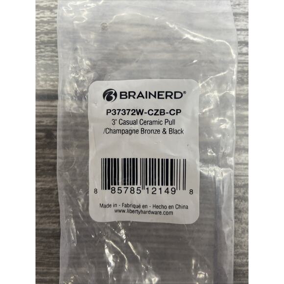 Brainerd Champagne Bronze & Black 3" Ceramic Cabinet Drawer Pull Lot Of 4{79} - Picture 8 of 8